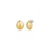 Didier Dubot Women's Gold Sélection. D Slanted D-cut Stud Earring In Gold