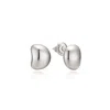 Didier Dubot Women's Miss. Doux Sculpted D Silver Stud Earring In Silver
