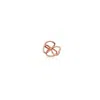 Didier Dubot Women's Rose Gold La D. D One-sided Poppy Flower Gold Earring In Gold