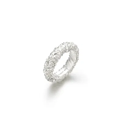 Didier Dubot Women's Sensuelle Raw Natural Silver Ring