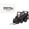 Diecast Masters 1-50 Diecast Model Cat Caterpillar 242d3 Skid Steer Loader With Work Tools Special Black Paint & Ope