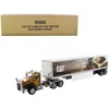 Diecast Masters 1-50 Scale Transport Series Cat Caterpillar Ct660 Day Cab With Caterpillar Mural Dry Van Trailer Die