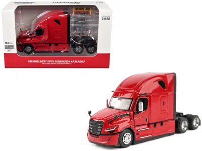 Diecast Masters 2025 Freightliner Cascadia Gen-5 Sleeper Cab Truck Tractor Red "transport Series" 1/64 Diecast Model