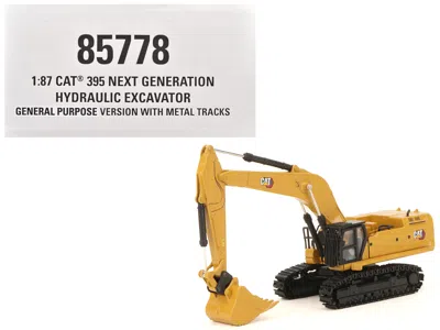 Diecast Masters Cat 395 Next-gen Hydraulic Excavator Mass Excavator Yellow With Tools High Line Series 1/87 Ho Dieca In Multi