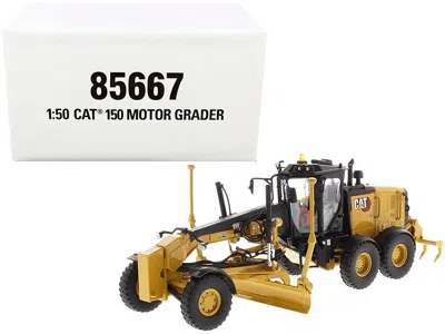 Diecast Masters Cat Caterpillar 150 Motor Grader With Operator "high Line Series" 1/50 Diecast Model By Diecast Mast