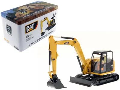 Diecast Masters Cat Caterpillar 308e2 Cr Sb Mini Hydraulic Excavator With Working Tools And Operator "high Line Seri