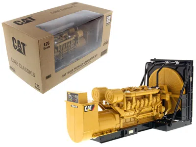 Diecast Masters Cat Caterpillar 3516b Engine Generator 3 Piece Set "core Classic" Series 1/25 Diecast Model By Dieca In Multi