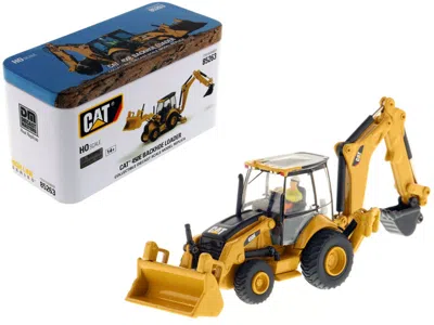Diecast Masters Cat Caterpillar 450e Backhoe Loader With Operator "high Line" Series 1/87 (ho) Scale Diecast Model B