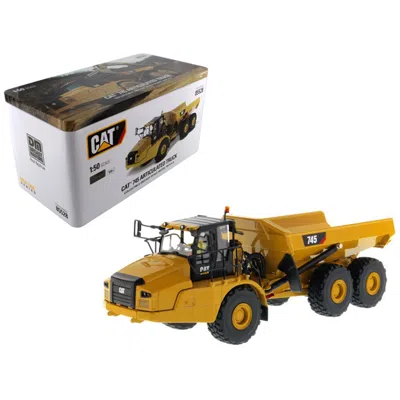 Diecast Masters Cat Caterpillar 745 Articulated Dump Truck With Removable Operator High Line Series 1-50 Diecast Mod