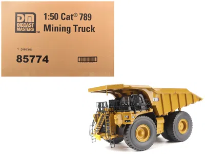 Diecast Masters Cat Caterpillar 789 Mining Truck Yellow "high Line" Series 1/50 Diecast Model By
