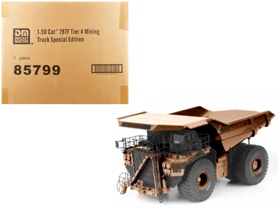 Diecast Masters Cat Caterpillar 797f 4 Tier Mining Truck Copper Finish Special Edition "commemorative" Series 1/50 D