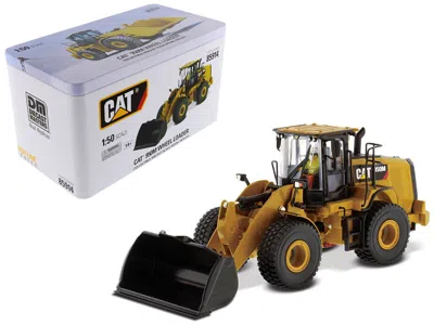 Diecast Masters Cat Caterpillar 950m Wheel Loader With Operator "high Line Series" 1/50 Diecast Model By Diecast Mas In Yellow