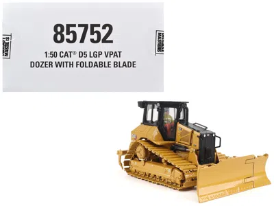 Diecast Masters Cat Caterpillar D5 Lgp Track-type Dozer Yellow "high Line" Series 1/50 Diecast Model By Diecast Mast