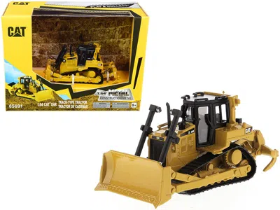 Diecast Masters Cat Caterpillar D6r Track-type Tractor "play & Collect!" Series 1/64 Diecast Model By Diecast Master In Yellow