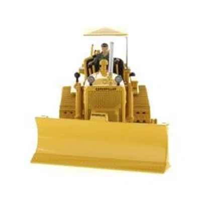 Diecast Masters Cat Caterpillar D7c Type Tractor Dozer Yellow With Operator Vintage Series 1-50 Diecast Model Track