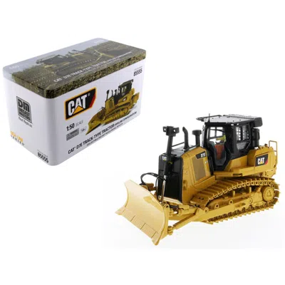 Diecast Masters Cat Caterpillar D7e Track Type Tractor Dozer In Pipeline Configuration With Operator High Line Serie