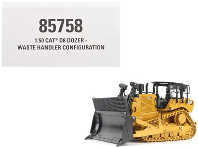 Diecast Masters Cat Caterpillar D8 Track-type Dozer (waste Handler Configuration) Yellow "high Line" Series 1/50 Die In Multi