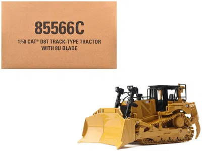 Diecast Masters Cat Caterpillar D8t Track Type Tractor With 8u Blade And Operator "core Classics" Series 1/50 By Die