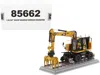 Diecast Masters Cat Caterpillar M323f Railroad Wheeled Excavator With Operator And 3 Work Tools (cat Yellow Version)
