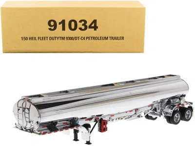 Diecast Masters Heil Fleet Duty Tm 9300/dt-c4 Petroleum Tanker Trailer Chrome "transport Series" 1/50 Diecast Model