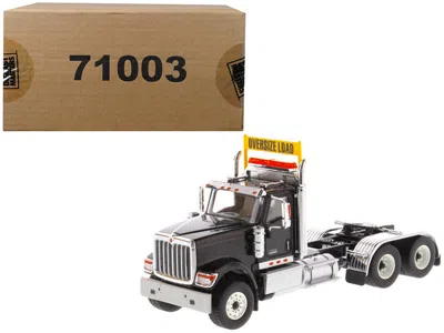 Diecast Masters International Hx520 Day Cab Tandem Tractor Black 1/50 Diecast Model By