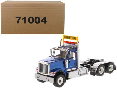 Diecast Masters International Hx520 Day Cab Tandem Tractor Blue 1/50 Diecast Model By