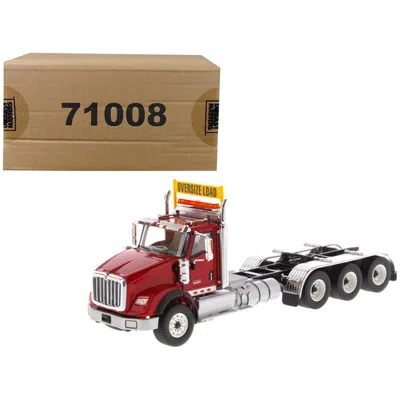 Diecast Masters International Hx620 Day Cab Tridem Tractor 1-50 Diecast Model, Red