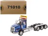 Diecast Masters International Hx620 Day Cab Tridem Tractor Blue 1/50 Diecast Model By