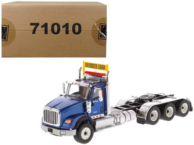 Diecast Masters International Hx620 Day Cab Tridem Tractor Blue 1/50 Diecast Model By