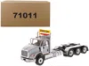 Diecast Masters International Hx620 Day Cab Tridem Tractor Light Grey 1/50 Diecast Model By