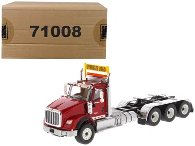 Diecast Masters International Hx620 Day Cab Tridem Tractor Red 1/50 Diecast Model By