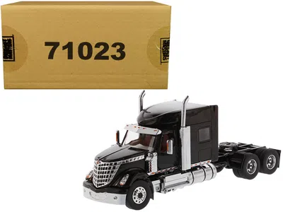 Diecast Masters International Lonestar Sleeper Cab Truck Tractor Black 1/50 Diecast Model By