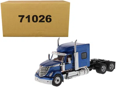Diecast Masters International Lonestar Sleeper Cab Truck Tractor Blue 1/50 Diecast Model By