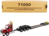 Diecast Masters Western Star 49x Sbfa Tridem Axle Heavy-haul Tractor With Xl 120 Low-profile Hdg Trailer Red And Bla