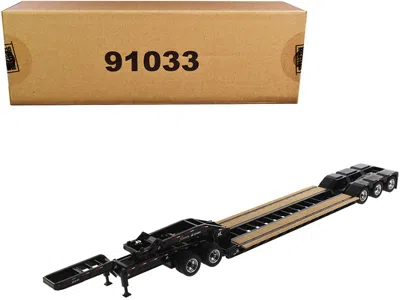 Diecast Masters Xl 120 Low-profile Hdg Outrigger Style Trailer With Jeep And 2 Boosters "transport Series" 1/50