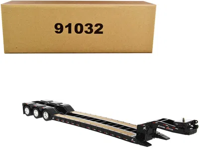 Diecast Masters Xl 120 Low-profile Hdg Trailer With 2 Boosters "transport Series" 1/50 Diecast Model By Diecast Mast In Black