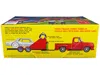 Diecast Model Amt Skill 2 Model 1953 Ford Pickup Truck With "modified Stocker" Hauler "gulf Oil" 1/25 Scale Model By A