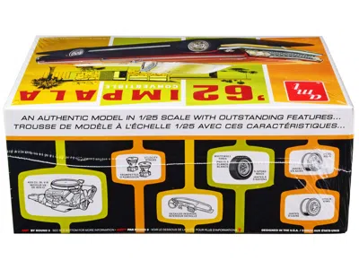 Diecast Model Amt Skill 2 Model Kit 1962 Chevrolet Impala Convertible 1/25 Scale Model By Amt In Multi