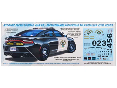 Diecast Model Amt Skill 2 Model Kit 2021 Dodge Charger Pursuit Police Car 1/25 Scale Model By Amt In Blue