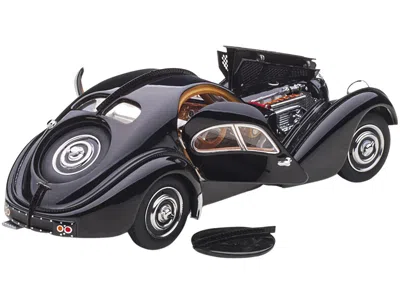 Diecast Model Autoart 1938 Bugatti Type 57sc Atlantic With Disc Wheels Black 1/43 Diecast Model Car By Autoart