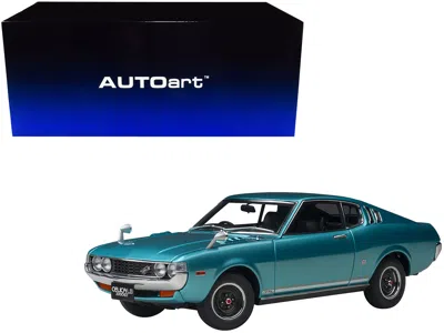 Diecast Model Autoart 1973 Toyota Celica Liftback 2000gt (ra25) Rhd (right Hand Drive) Turquoise Blue Metallic 1/18 Model