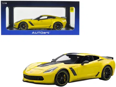 Diecast Model Autoart 2016 Chevrolet Corvette C7 Z06 C7r Edition Corvette Racing Yellow 1/18 Model Car By Autoart