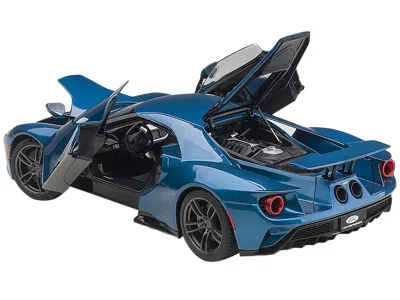 Diecast Model Autoart 2017 Ford Gt Liquid Blue 1/18 Model Car By Autoart
