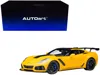 Diecast Model Autoart 2019 Chevrolet Corvette C7 Zr1 Corvette Racing Yellow Tintcoat With Carbon Top 1/18 Model Car By Aut