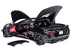 Diecast Model Autoart 2020 Chevrolet Corvette C8 Stingray Black 1/18 Model Car By Autoart