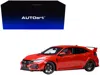 Diecast Model Autoart 2021 Honda Civic Type R (fk8) Rhd (right Hand Drive) Flame Red 1/18 Model Car By Autoart