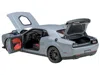 Diecast Model Autoart 2022 Dodge Challenger R/t Scat Pack Widebody Smoke Show Gray 1/18 Model Car By Autoart