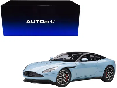 Diecast Model Autoart Aston Martin Db11 Q Frosted Glas Blue With Black Top 1/18 Model Car By Autoart
