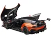 Diecast Model Autoart Aston Martin Vulcan Madagascar Orange With Carbon Top 1/18 Model Car By Autoart