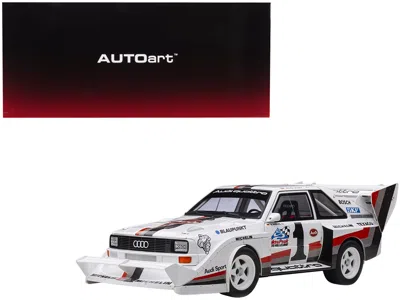 Diecast Model Autoart Audi Quattro S1 #1 Walter Roehrl Winner Pikes Peak (1987) 1/18 Model Car By Autoart In White